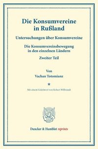 Produktbild: Die Konsumvereine in Ru&szlig;land.
