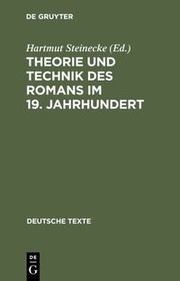 Produktbild: Theorie und Technik des Romans im 19. Jahrhundert