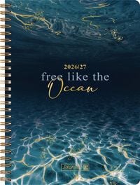 Produktbild: Sch&uuml;lerkalender Style 2026/2027 "Ocean" | A5, Kunststoff