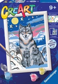 Bild vom Artikel Malen nach Zahlen, CreArt. Wonderful Wolf Family vom Autor 