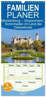 Produktbild: Familienplaner 2027 - Mecklenburg &ndash; Vorpommern, Sch&ouml;nheiten im Land der Ostseek&uuml;ste mit 5 Spalten (Wandkalender, 21 x 45 cm) CALVENDO