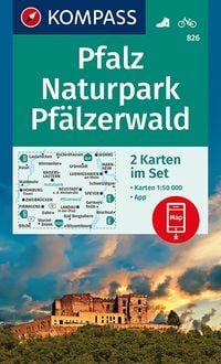KOMPASS Wanderkarte Pfalz, Naturpark Pfälzerwald Kompass-Karten GmbH