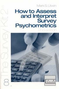 Produktbild: Litwin, M: How to Assess and Interpret Survey Psychometrics
