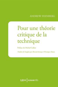 Produktbild: Pour une theorie critique de la technique