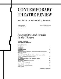 Produktbild: Palestinians and Israelis in the Theatre