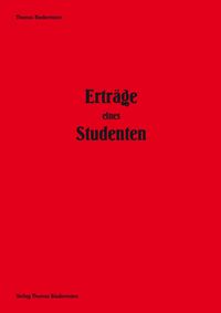 Produktbild: Ertr&auml;ge eines Studenten