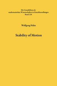 Produktbild: Stability of Motion