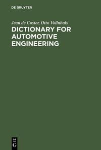 Produktbild: Dictionary for Automotive Engineering