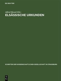 Produktbild: Els&auml;ssische Urkunden