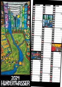 Bild vom Artikel Hundertwasser Streifenkalender Art 2024 vom Autor 