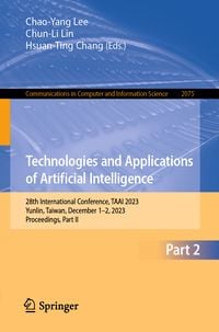 Produktbild: Technologies and Applications of Artificial Intelligence