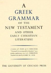 Produktbild: Debrunner, A: Greek Grammar of the New Testament and Other E