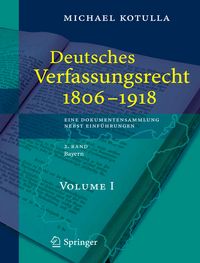 Produktbild: Deutsches Verfassungsrecht 1806 - 1918