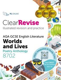 Produktbild: ClearRevise AQA GCSE English Literature 8702; Worlds and Lives Poetry Anthology
