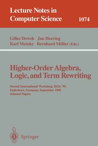 Produktbild: Higher-Order Algebra, Logic, and Term Rewriting