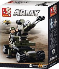 Bild vom Artikel Sluban M38-B0587E - Army, Mobiles Geschütz, 8-in-1 Mini-Bausatz, Klemmbausteine vom Autor 