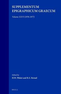 Produktbild: Supplementum Epigraphicum Graecum, Volume XXVI (1976-1977)