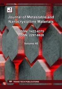 Produktbild: Journal of Metastable and Nanocrystalline Materials Vol. 40