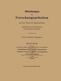 Produktbild: Mitteilungen &uuml;ber Forschungsarbeiten auf dem Gebiete des Ingenieurwesens