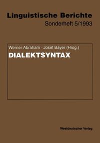 Produktbild: Dialektsyntax