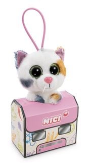 Produktbild: NICI - Schl&uuml;sselanh&auml;nger GLUBSCHIS Gl&uuml;ckskatze Calli Malli 9cm mit Loop in Schulranzen-Geschenkbox