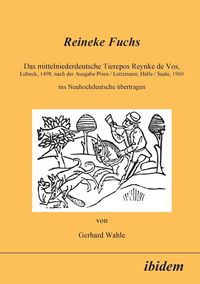 Produktbild: Meves, U: Reineke Fuchs. Das mittelniederdeutsche Tierepos R