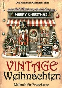 Produktbild: Malbuch Weihnachten - Malbuch f&uuml;r Erwachsene Vintage Weihnachten Malbuch