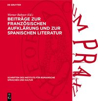 Produktbild: Beitr&auml;ge zur franz&ouml;sischen Aufkl&auml;rung und zur spanischen Literatur