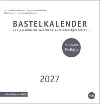 Produktbild: Premium-Bastelkalender wei&szlig; gro&szlig; 2027