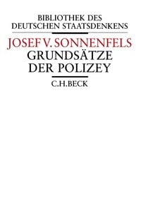 Bild vom Artikel Grundsätze der Polizey vom Autor Joseph Sonnenfels