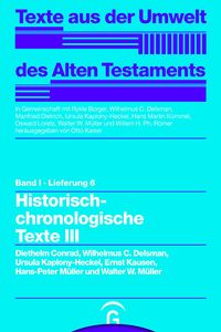 Produktbild: Historisch-chronologische Texte III