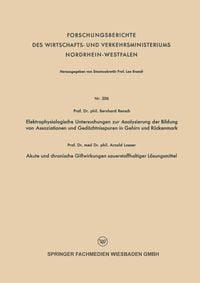 Produktbild: Elektrophysiologische Untersuchungen zur Analysierung der Bildung von Assoziationen und Ged&auml;chtnisspuren in Gehirn und R&uuml;ckenmark. Akute und chronisch