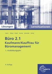 Produktbild: L&ouml;sungen zu 75772 B&uuml;ro 2.1 Lernsituationen 1. Ausb.j.