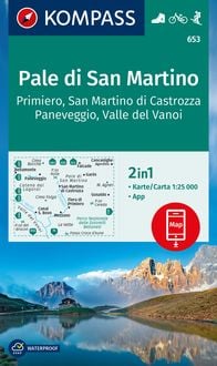 Produktbild: KOMPASS Wanderkarte 653 Pale di San Martino, Primiero San Ma