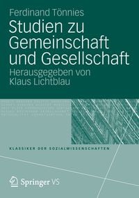 Produktbild: Studien zu Gemeinschaft und Gesellschaft