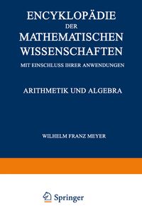 Produktbild: Encyklop&auml;die der Mathematischen Wissenschaften mit Einschluss ihrer Anwendungen