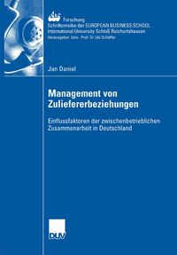 Produktbild: Management der Zuliefererbeziehungen