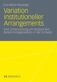Produktbild: Variation institutioneller Arrangements