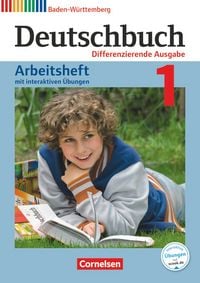 Produktbild: Deutschbuch 5. Schuljahr zum Bildungsplan 2016. Realschule Baden-W&uuml;rttemberg - Arbeitsheft mit L&ouml;sungen