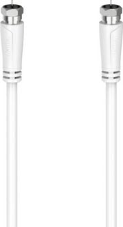 Produktbild: Hama Antennen, SAT Anschlusskabel [1x F-Stecker - 1x F-Stecker] 5m Wei&szlig;