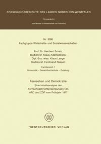 Produktbild: Fernsehen und Demokratie