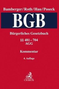 Produktbild: B&uuml;rgerliches Gesetzbuch Band 2: &sect;&sect; 481-704, AGG