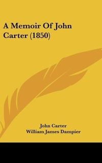 Produktbild: A Memoir Of John Carter (1850)