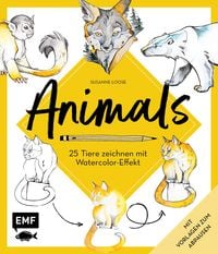 Produktbild: Animals &ndash; 25 Tiere zeichnen mit Watercolor-Effekt