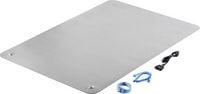Produktbild: TRU COMPONENTS ESD-Tischmatten-Set Grau (L x B x H) 900 x 610 x 2 mm inkl. Erdungskabel, inkl. Erdungsarmband, inkl. Verbindungsleitung