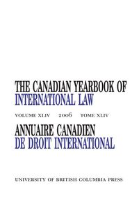 Produktbild: The Canadian Yearbook of International Law, Vol. 44, 2006