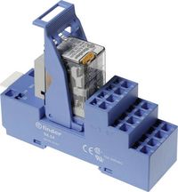 Produktbild: Finder 58.54.9.012.0050 Relaisbaustein Nennspannung: 12 V/DC Schaltstrom (max.): 7 A 4 Wechsler 1 St.