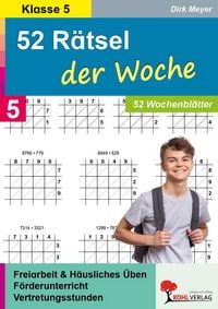 Produktbild: 52 R&auml;tsel der Woche / 5. Schuljahr