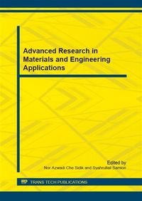 Produktbild: Advanced Research in Materials and Engineering Applications