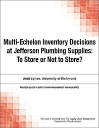 Produktbild: Multi-Echelon Inventory Decisions at Jefferson Plumbing Supplies